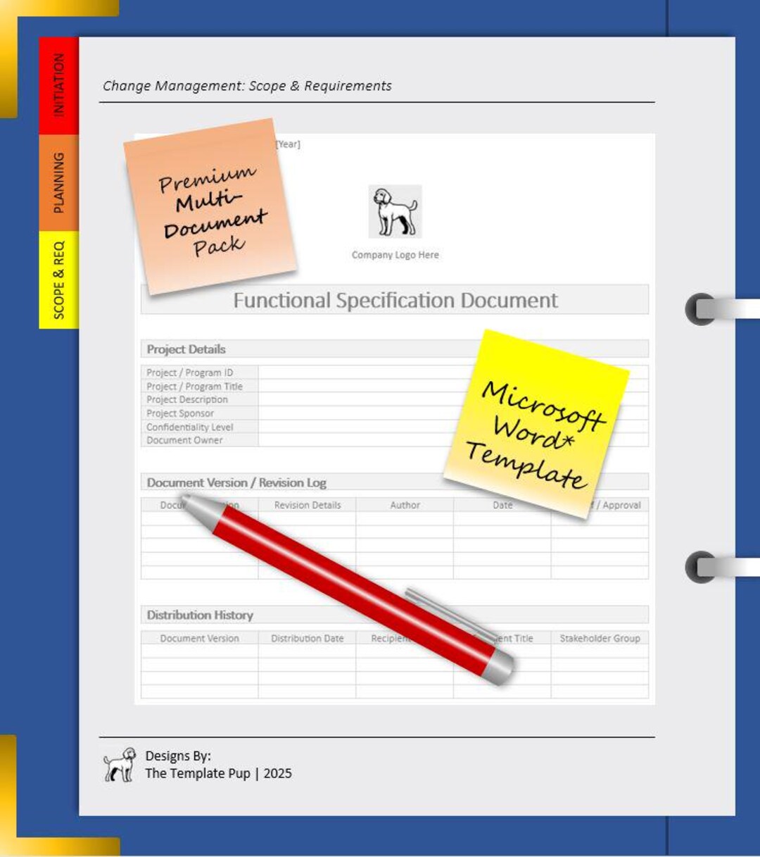 Functional Specification Template Pack | Project Management | Microsoft ...