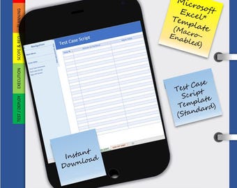 Test Script Template | I.T Project Management | QA Testing | SIT | UAT | Microsoft Excel (Macro-Enabled)