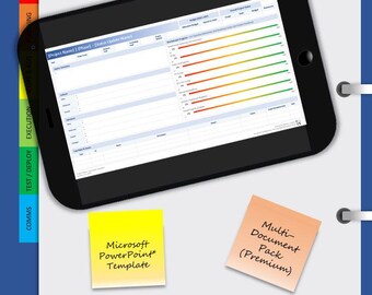 Project Scorecard Template | IT Project Management | Microsoft PowerPoint | Includes User Guide + Completed Example PDF