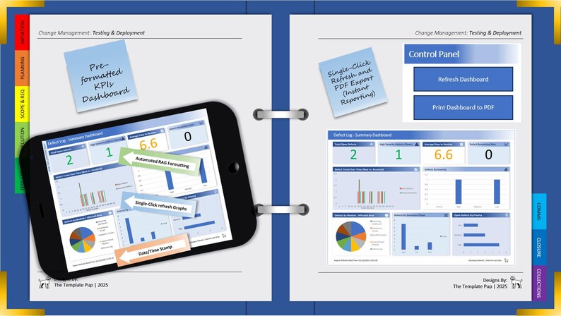 Defect Log / Issue Tracker Template | IT Project Management | QA ...