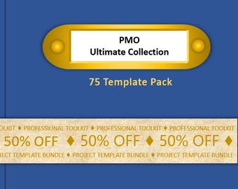 PMO Ultimate Collection | 75 IT Project Management, Business Analysis, Design and Presentation Templates | Microsoft Word, Excel, PPT