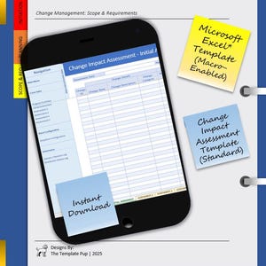 Change Impact Assessment Excel Template | Project Change Tracker
