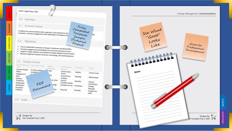 Communications Plan Template | IT Project Management | Microsoft Word | Includes User Guide + Completed Example PDF image 6