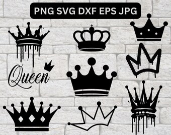 Royal Crown Svg, Crown Svg Bundle, King Crown Svg, Queen Crown Svg, Crown Clipart, Princess Tiara Svg, Cricut, Silhouette, Instant Download