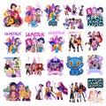 Kpop Demon Hunters PNG SVG, Kpop Idol Group Shirt, Huntrix png design, Saja Boys Girls Bands Png, Huntrix fans,Digital Download