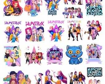 Kpop Demon Hunters PNG SVG, Kpop Idol Group Shirt, Huntrix png design, Saja Boys Girls Bands Png, Huntrix fans,Digital Download