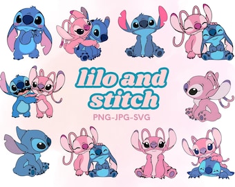 スティッチ PNG バンドル、スティッチ SVG、T シャツ デザイン、スティッチ png、リロ アンド スティッチ SVG、スティッチ レイヤード バンドル ファイル、リロ アンド スティッチ クリップアート png