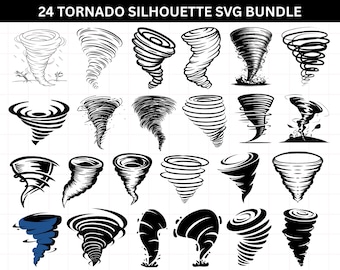 竜巻SVGバンドル、嵐SVGバンドル、竜巻クリップアート、Cricut用竜巻SVGカットファイル、台風SVG PNG、ハリケーンSVG PNG、風SVG
