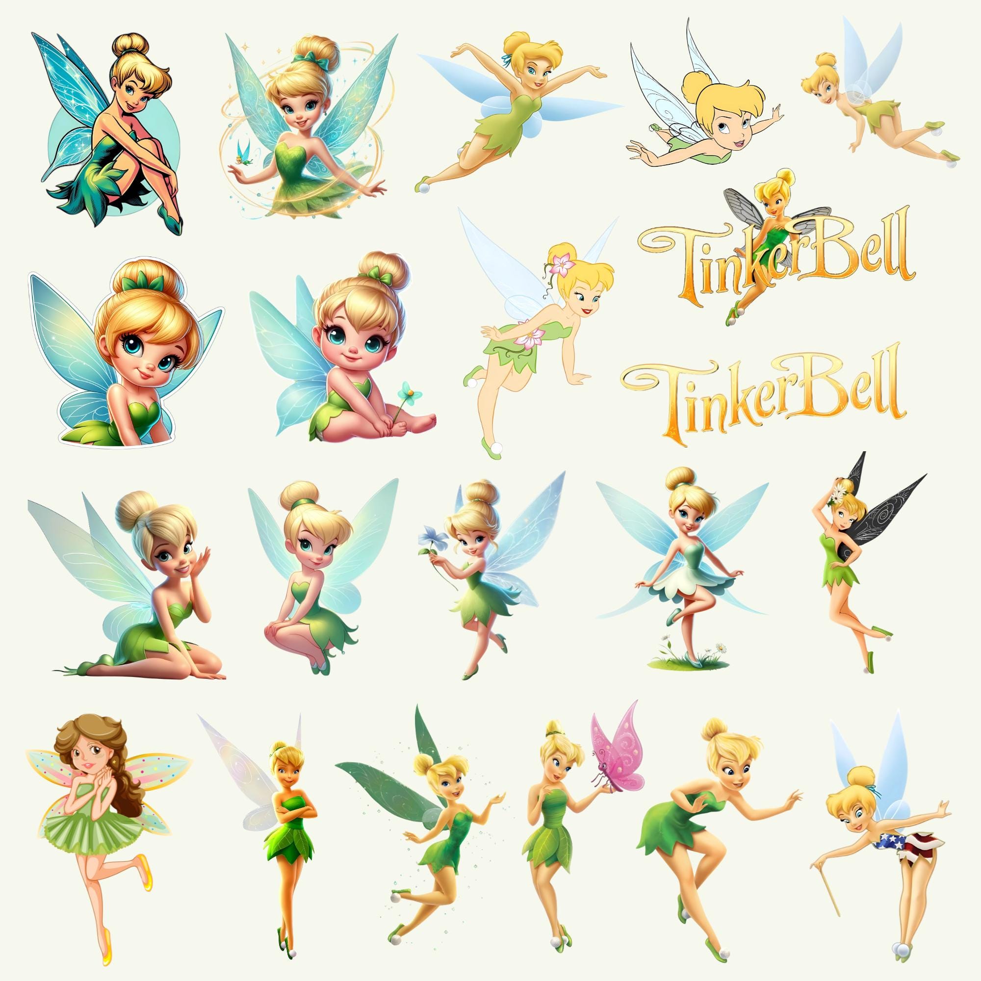 Tinker bell font - Etsy 日本