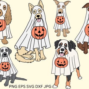 Ghost Dog Retro Spooky Season Svg, Ghost Dog Halloween Svg, Dog Halloween Svg, Love Dog Svg, Funny Halloween ,Ghost Dogs Designs for Cricut