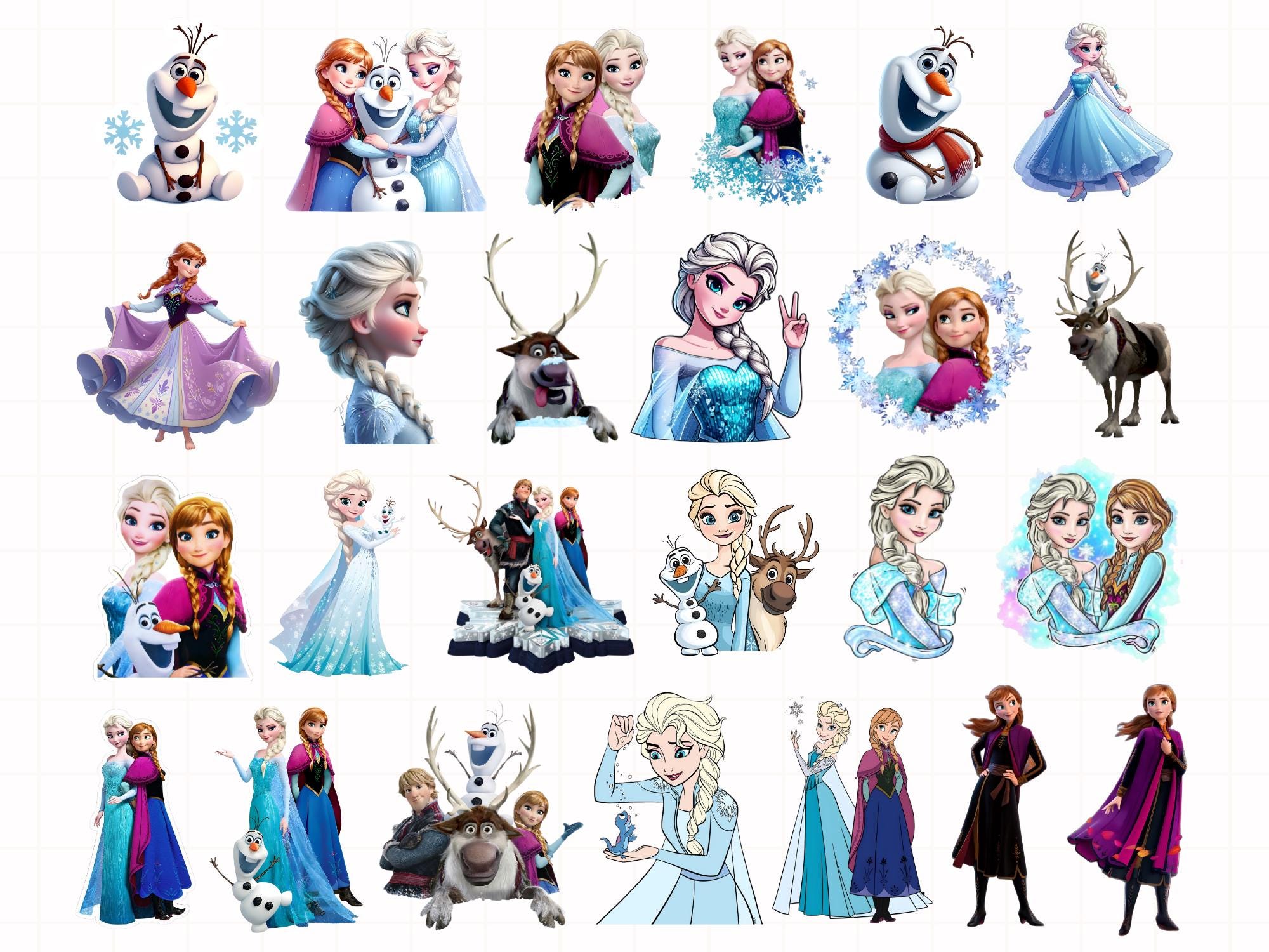 Frozen elsa anna hug - Etsy México, image size:2000x1500