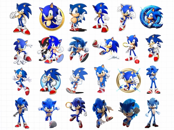 Sonic Png Bundle, High Quality, Sonic Clipart Png, Sonic Silhouette, Sonic Birthday, Sonic print, Baby shirt Diy, Sonic Print Kids Shirt Png
