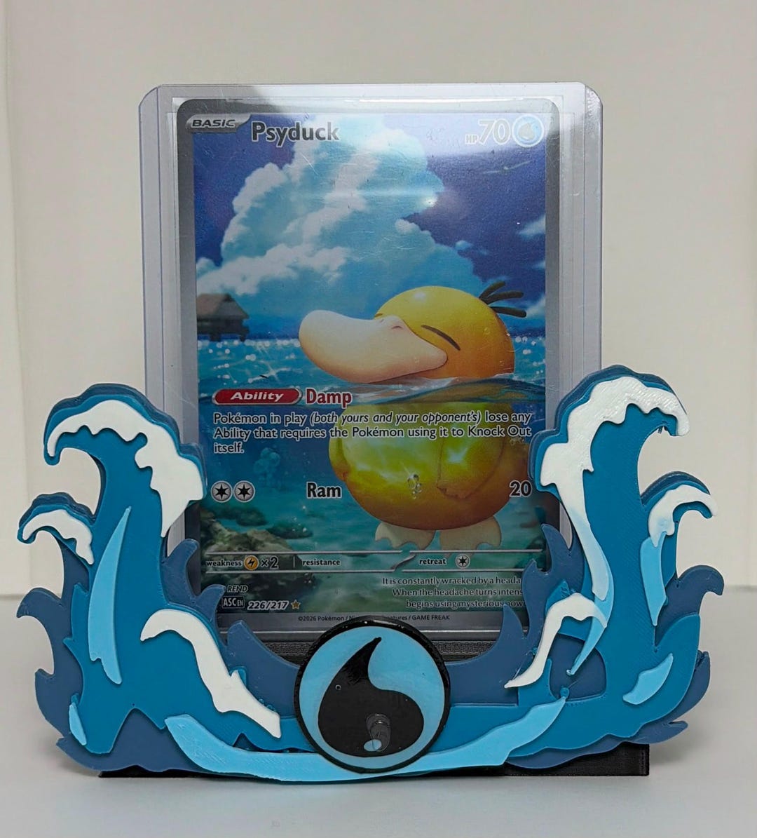 Premium Trading Card Display Stand With Energy Symbol | Top Loader ...
