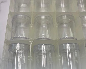 6-Tier Box Set, 18 Clear PP Plastic Stackable Containers with Lids for Crafts, Jewelry, Small Parts Organizer