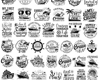 Family cruise 2026 svg png bundle, Family vacation 2026 svg, Family trip 2026 svg, Cruise squad 2026 svg png, Birthday Cruise svg