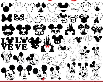 Cute Mickey Mouse Svg Bundle, Layered Mouse Head Svg, Cartoon Mouse Png, Theme Park Vacation Svg, Tumbler Mug Cut Files, Cricut Download