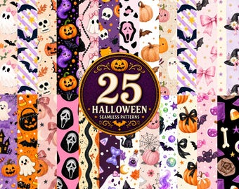 Halloween digital paper png,Halloween png,Digital paper png,Halloween seamless pattern,Ghost Seamless Pattern, Ghost svg,Digital download