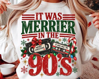 Merry Christmas PNG, Christmas Tree Png, Trendy Christmas Doodles PNG, Holiday Shirt Png, Christmas Mom Gift, Aesthetic, Girly, Trending