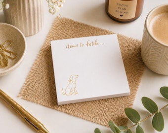 Golden Retriever Post-it Notes: Dog Mom To-Do List Pad