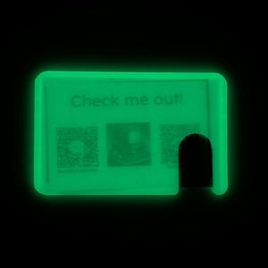 Cartera delgada que brilla en la oscuridad COMPATIBLE CON PORTAPAPELES - Accesorio para billetera Ridge