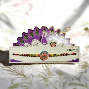 Ganesha Rakhi with Pearls | Traditional Rakhi for Bhai | Spiritual Rakhi for Brother | Indian Festival Rakhi for Bhaiya | With Roli & Chawal