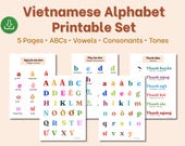 Vietnamese ABC Printable | Alphabet & Tone Charts PDF