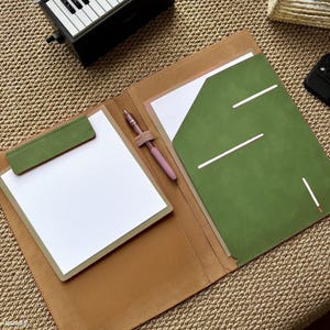 Personalized Leather Portfolio A4 Folder Portfolio, Custom Portfolio Notepad, Personalized Leather Folder, A4 Holder, Business Gift