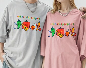 Red Hot Silly Peppers Shirt, Trending Unisex Tee T-Shirt, Unique Shirt Gift, Cute Cartoon Veggie Top,Red Hot Silly Peppers Sweatshirt Hoodie