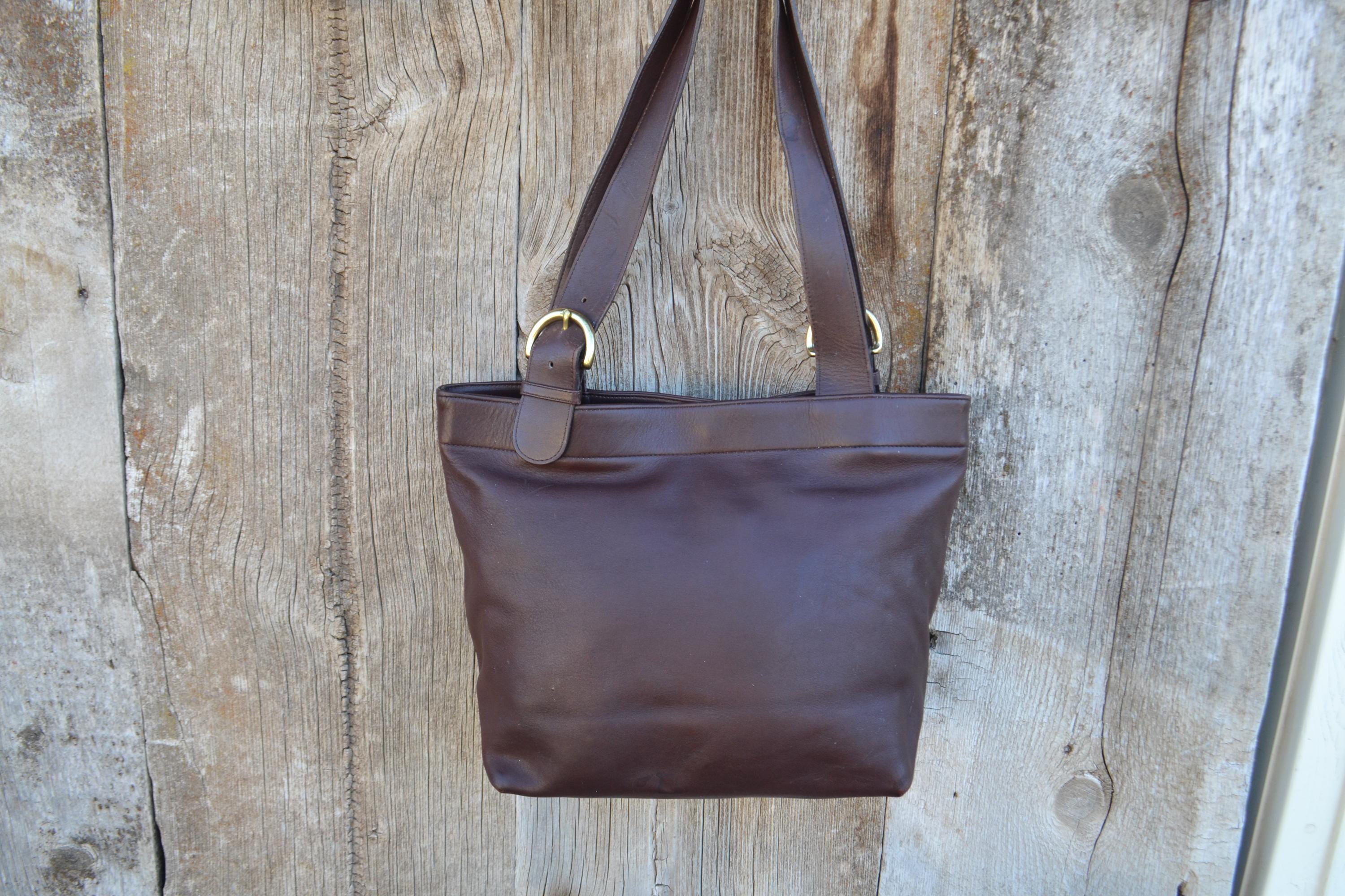 Old Coach Tote Bag Leather Brown USA A4可 COACH Tote Bag Signature A4 Storage Leather PVC Brown | eBay