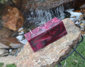 4 wick, Candle, Pillar Candles, Artisan Candle, Super Strong, Cranberry Spice