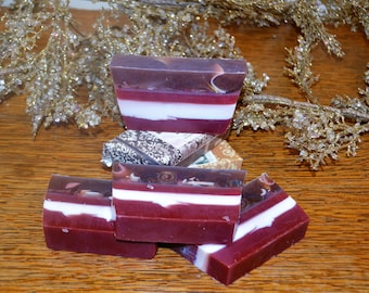 Chocolate Berries Soap ~Large  Bar~ Artisan Soap~ Handmade Soap~ Vegan Soap~ Chocolate & Berries  Soap