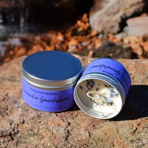 HEALING Sandalwood, Lavender , Sandalwood Candle, Soy Candle, Travel Candle, Wellness