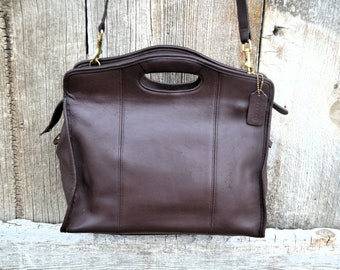 Coach Tote Bag, Mahogany Vintage Coach, Coach 9995 Coach Leather Bag, Coach