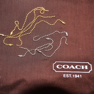 Coach replacement chain,  Brass, Nickle chain made in USA
