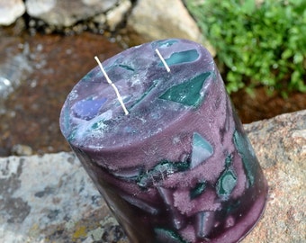 Handcrafted Candle, Tranquil Moments,  Orchid Candle,  Round  Pillar  ,XX LARGE Candle,   6 x 6 Triple Wicks