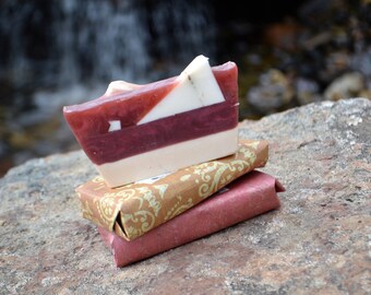 Pomergrante  Soap, All Natural Soap,, Organic Soap, Pomegranate Soap, Vegan Soap, Artisan Hand Made