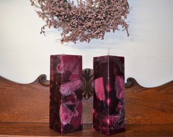 Cranberry Spice Candle, Pillar Candles, Artisan Candle,  Super Strong, Cranberry Spice