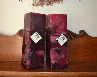 Cranberry Spice Candle, Pillar Candles~ Artisan Candle~ Super Strong, Cranberry Spice