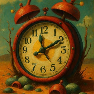 Whimsical Alarm Clock Posters, Vintage Decor, Unique Wall Art, Home Decor, Gift Idea for Collectors, Retro Style Decoration