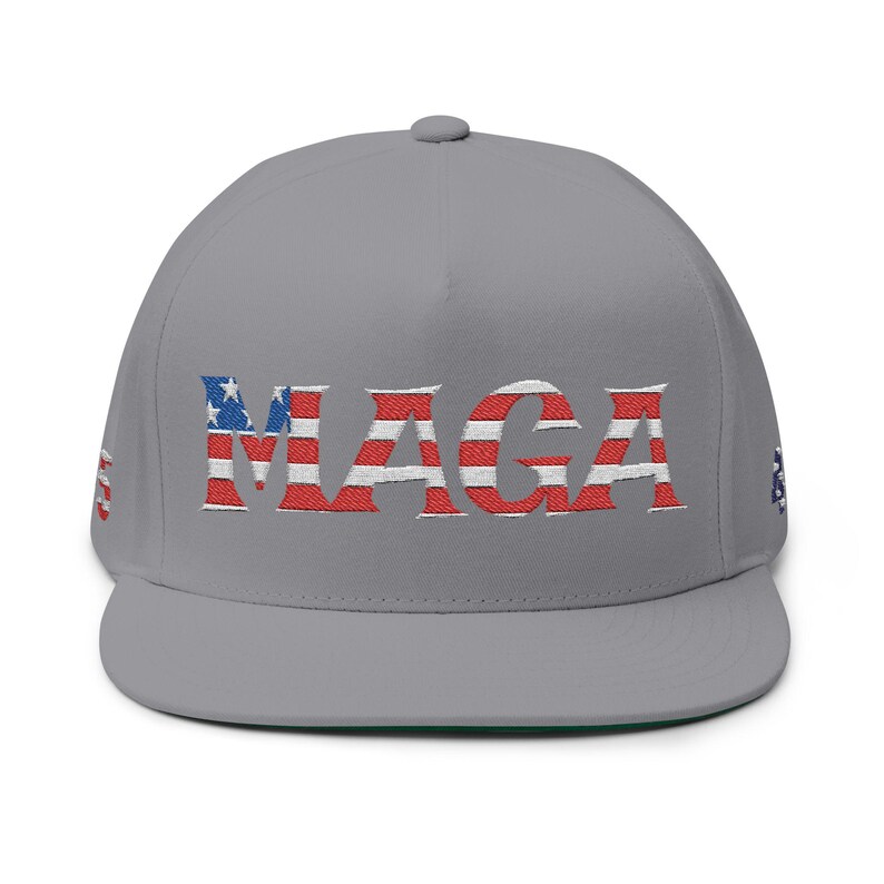 Haftowana czapka z daszkiem Maga 45-47, czapka USA Trump, haftowana czapka z płaskim daszkiem, 45-47 President, czapka z daszkiem MAGA 45-47, czapka z daszkiem Trump Support zdjęcie 19