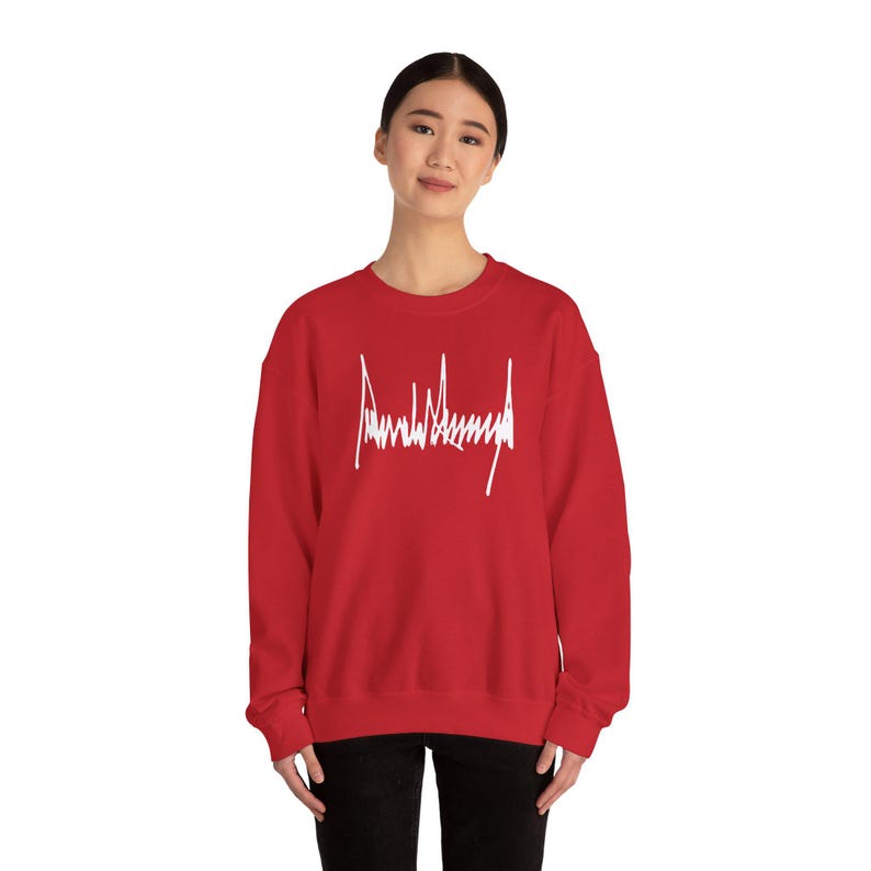 Donald Trump Signature Sweatshirt, MAGA Sweatshirt, Trump Sign Shirt, Patriotic Trump 2026 Pullover, Trump 2026 election, MAGA Rally Gea image 10