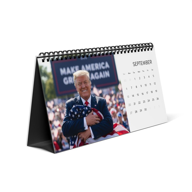 Trump Rally Desk Calendar 2026, Political Office Decor, Republican ...