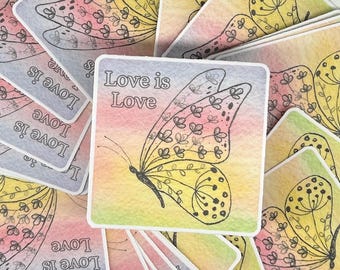 Pride Inspired Art Stickers: Waterproof Vinyl