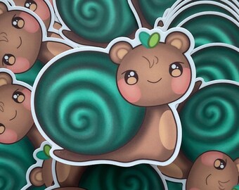 K-Pop Inspired Snail Art Vinyl Sticker