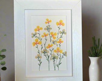 Floral Sunshine; Original Watercolor Painting offered as Prints