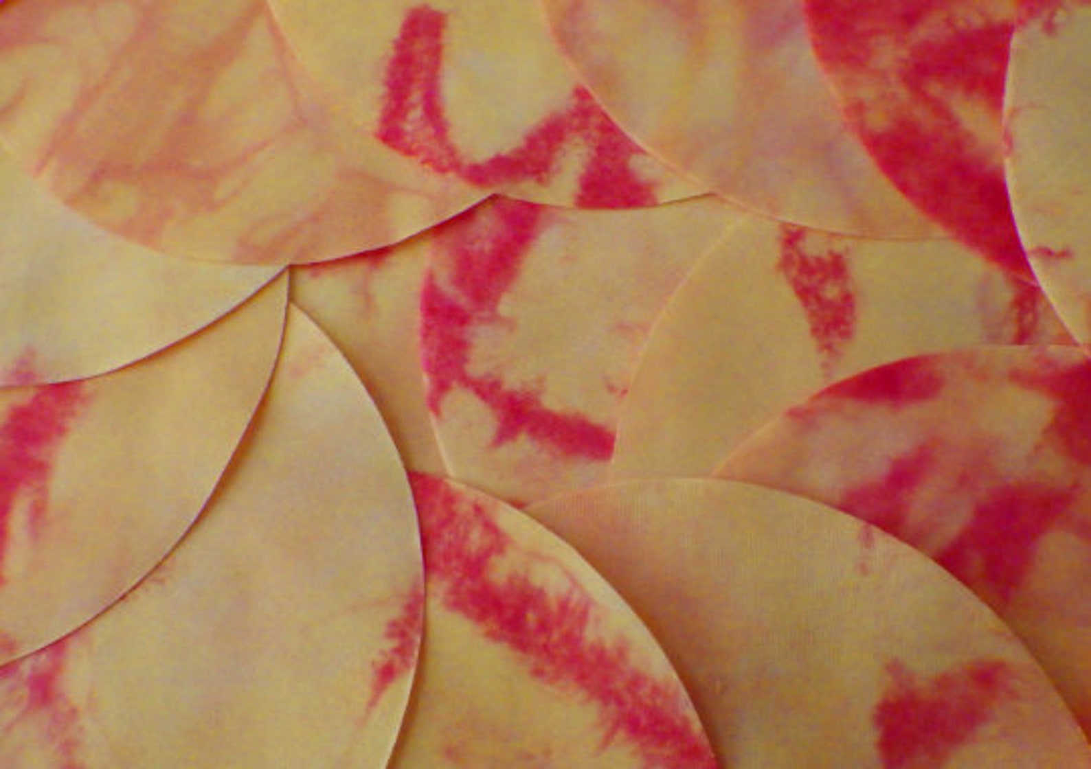 5 Inch PreCut Fabric Circles SUN SPOTS 70 Hand Dyed & Etsy