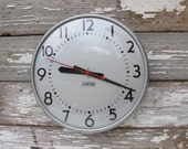 Reserved for Tanya--------------------------------------Vintage School Clock 1960