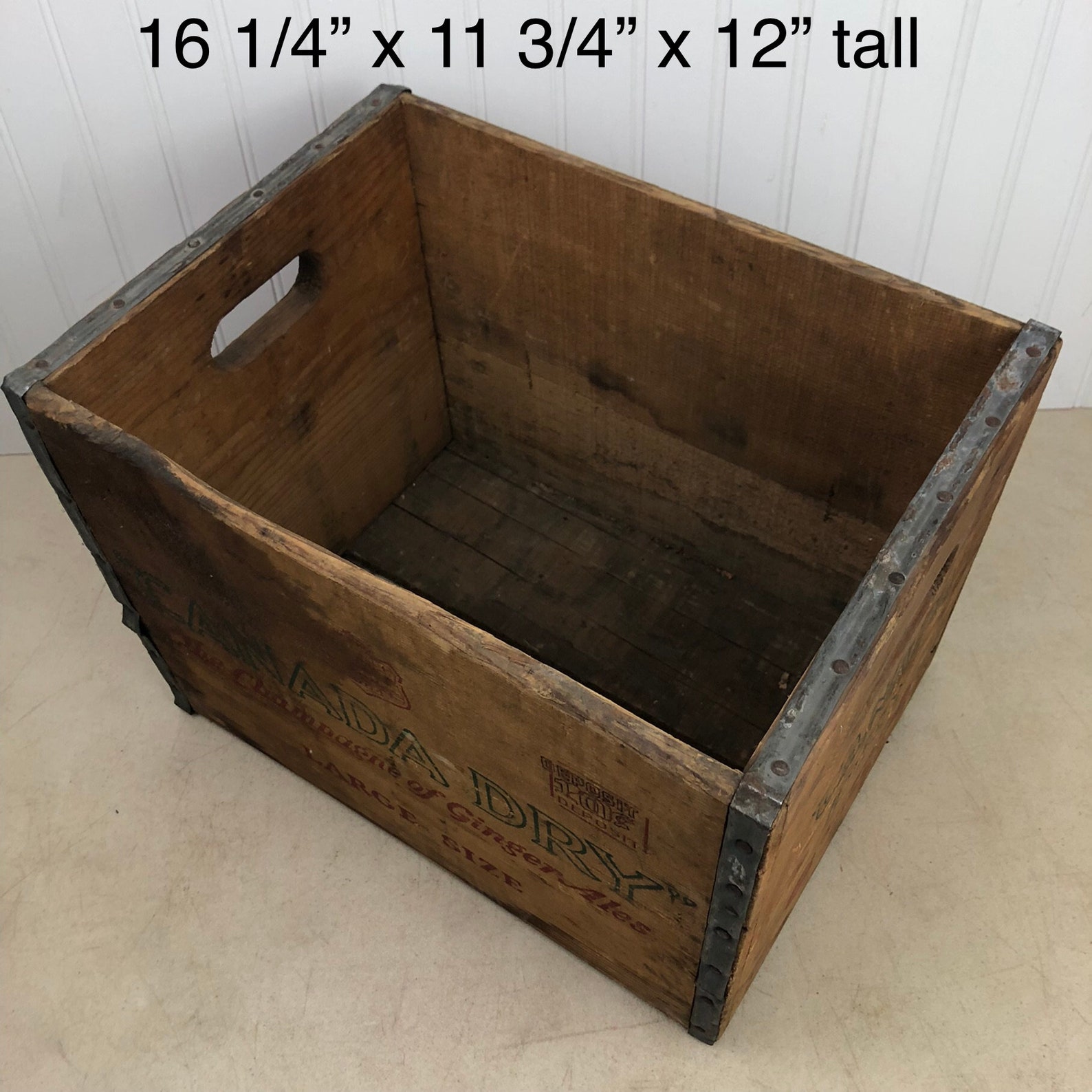 Vintage Wood Canada Dry Crate Advertising Box Canada Dry Etsy