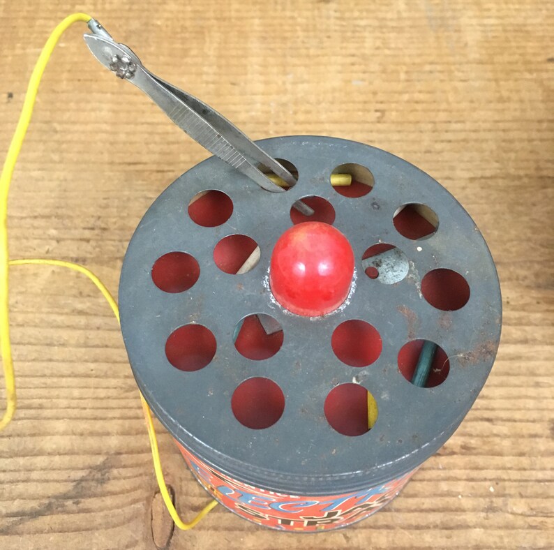 Vintage Electric Jack Straws Toy Great Packaging Graphics Etsy