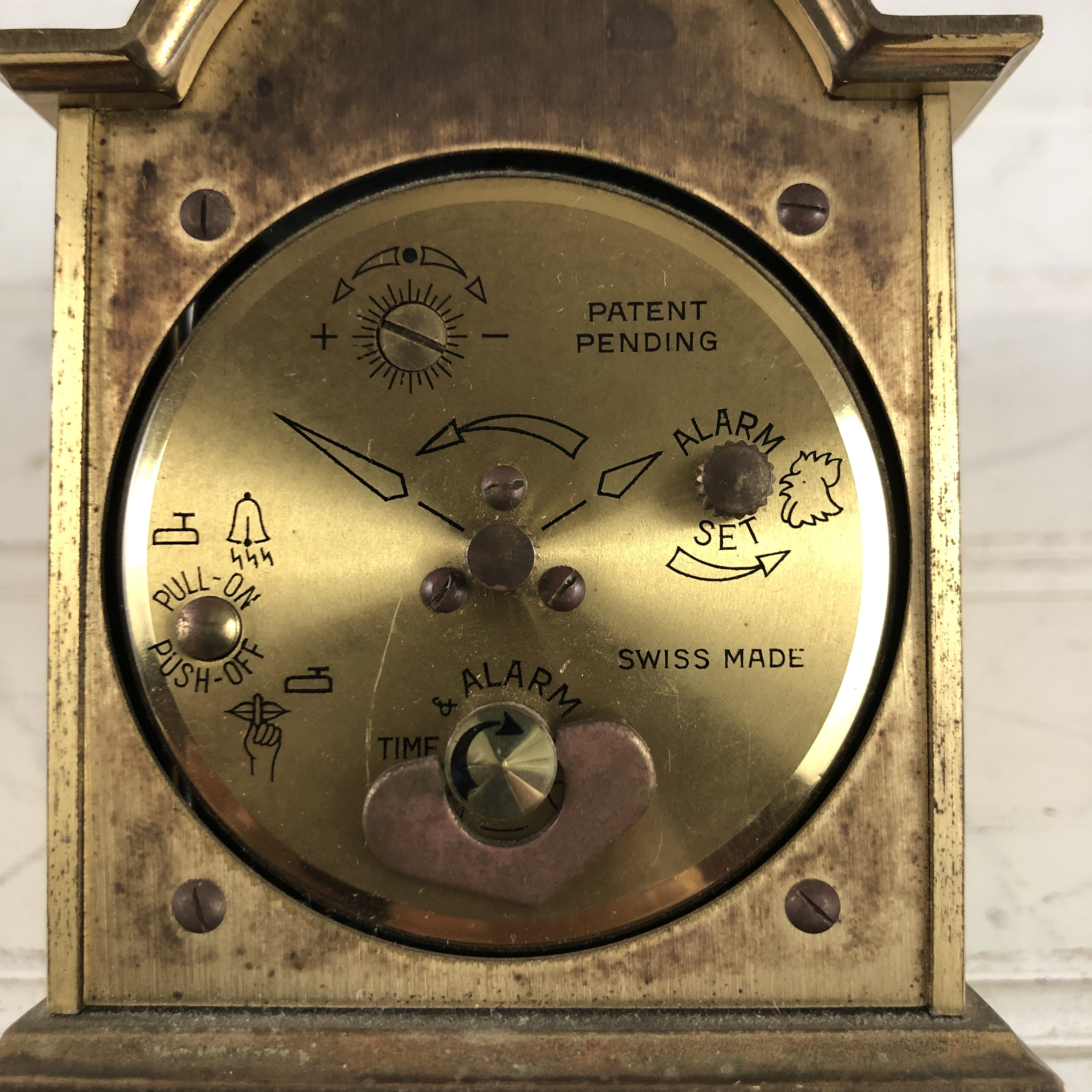 Swiss Made, Swiza Sheffield 8 Day, 15 Jewels Carriage Alarm Clock